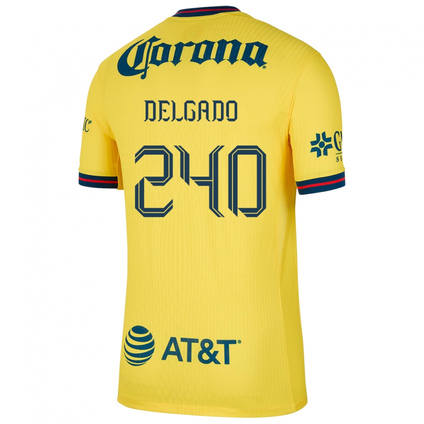 Bambino Maglia Gael Delgado #240 Giallo Blu Kit Gara Home 2024/25 Maglietta