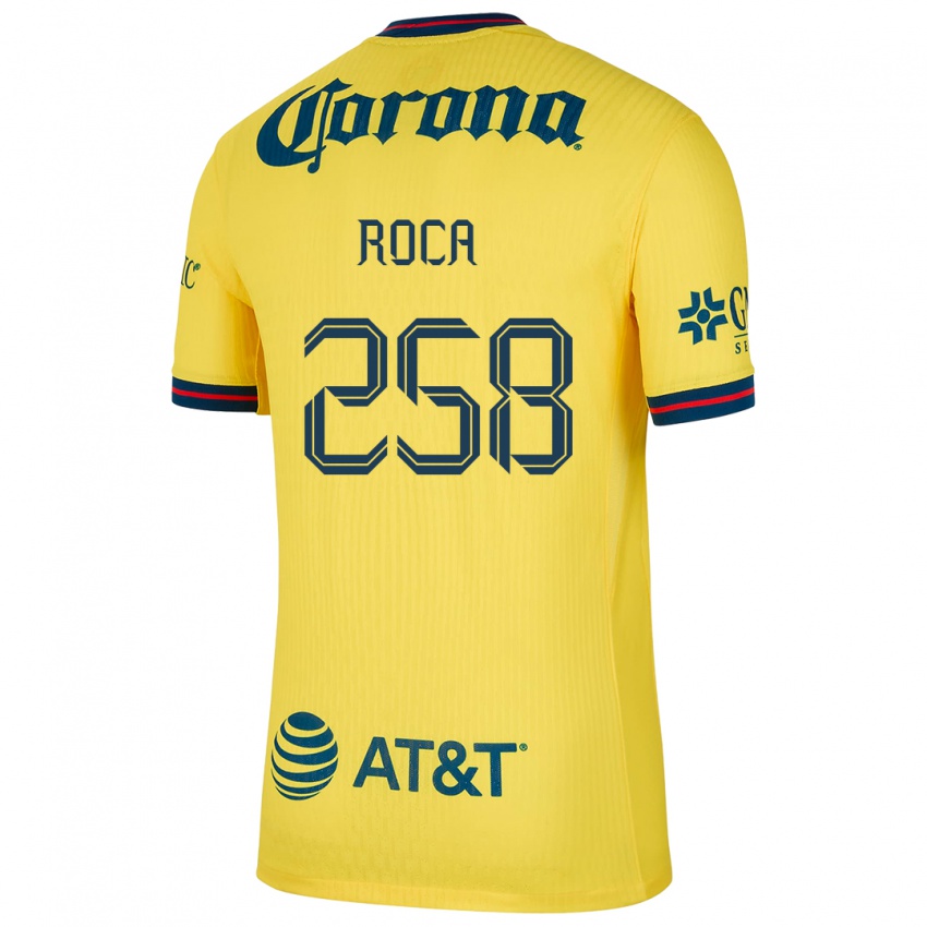 Bambino Maglia Juan Roca #258 Giallo Blu Kit Gara Home 2024/25 Maglietta