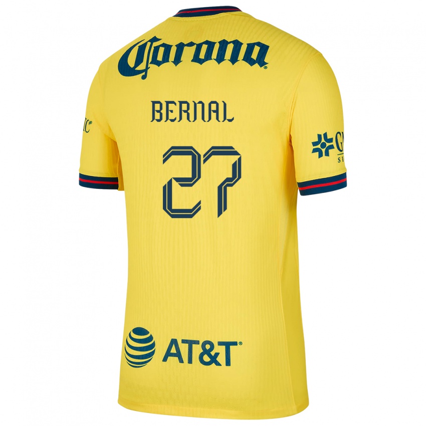 Bambino Maglia Mayra Pelayo Bernal #27 Giallo Blu Kit Gara Home 2024/25 Maglietta