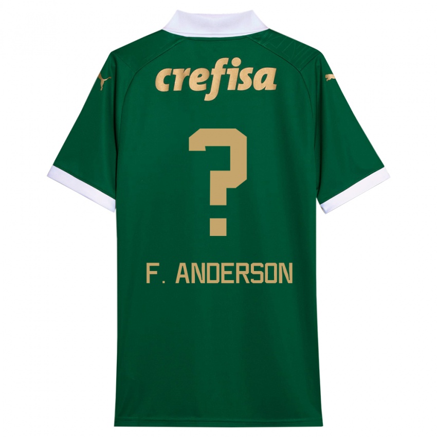 Bambino Maglia Felipe Anderson #0 Verde Bianco Kit Gara Home 2024/25 Maglietta