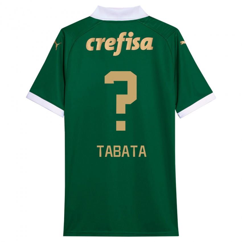 Bambino Maglia Bruno Tabata #0 Verde Bianco Kit Gara Home 2024/25 Maglietta