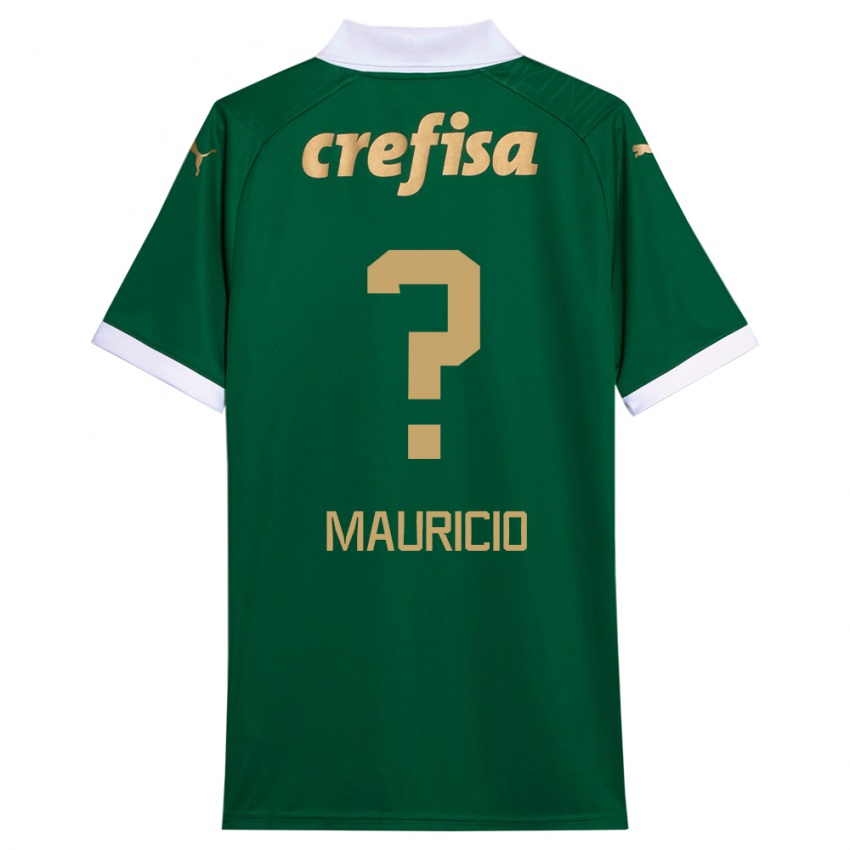 Bambino Maglia Mauricio #0 Verde Bianco Kit Gara Home 2024/25 Maglietta