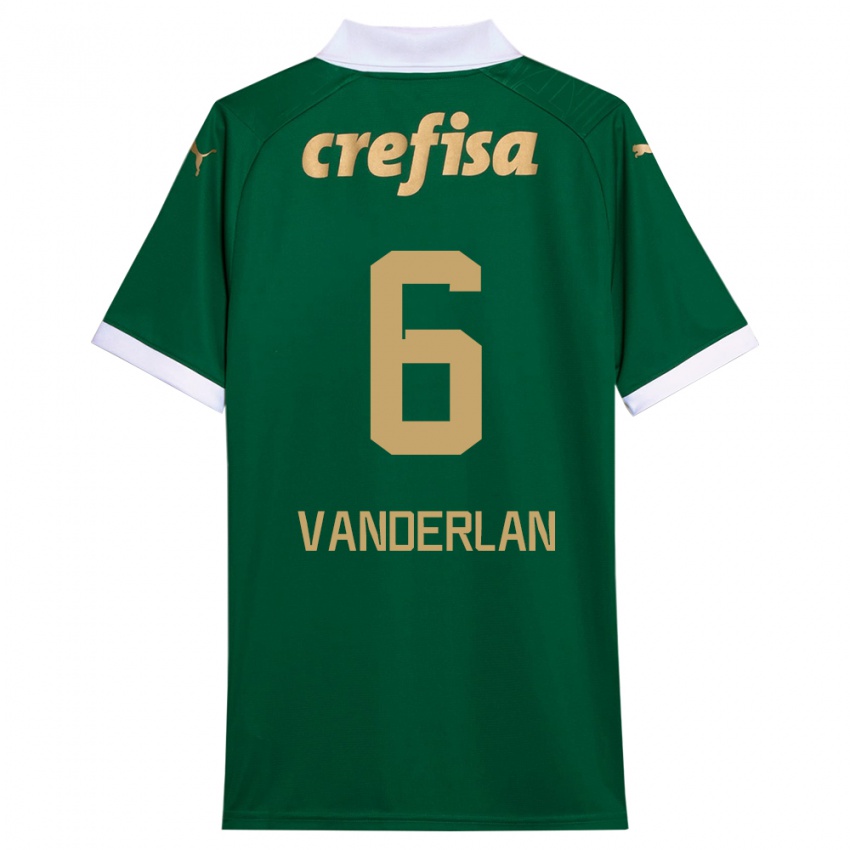 Bambino Maglia Vanderlan #6 Verde Bianco Kit Gara Home 2024/25 Maglietta