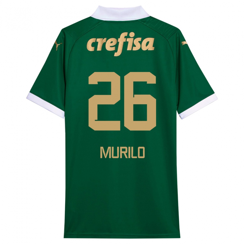 Bambino Maglia Murilo #26 Verde Bianco Kit Gara Home 2024/25 Maglietta