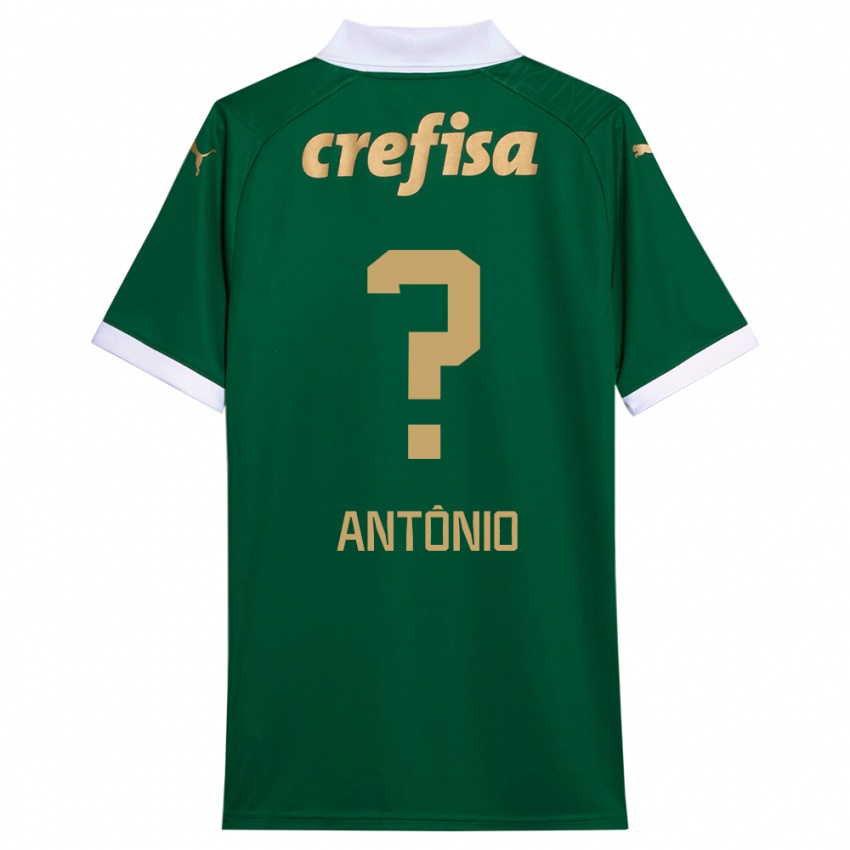 Bambino Maglia Diogo Antônio #0 Verde Bianco Kit Gara Home 2024/25 Maglietta