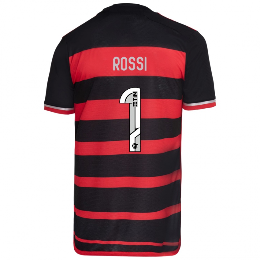 Bambino Maglia Agustin Rossi #1 Rosso Nero Kit Gara Home 2024/25 Maglietta