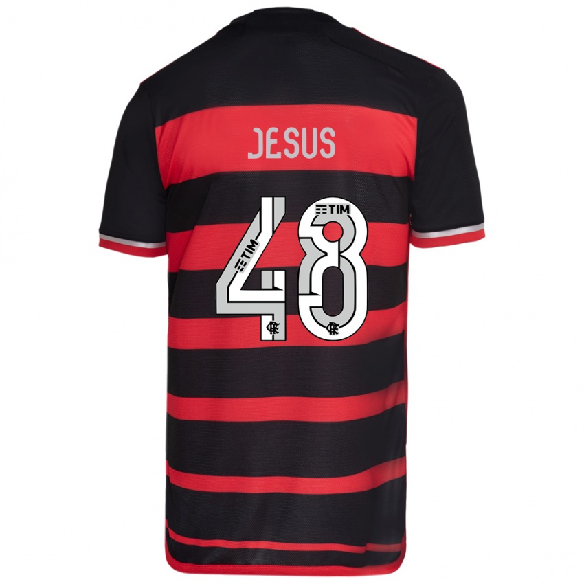 Bambino Maglia Igor Jesus #48 Rosso Nero Kit Gara Home 2024/25 Maglietta