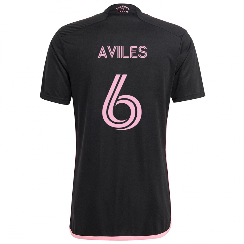 Bambino Maglia Tomás Avilés #6 Nero Kit Gara Away 2024/25 Maglietta