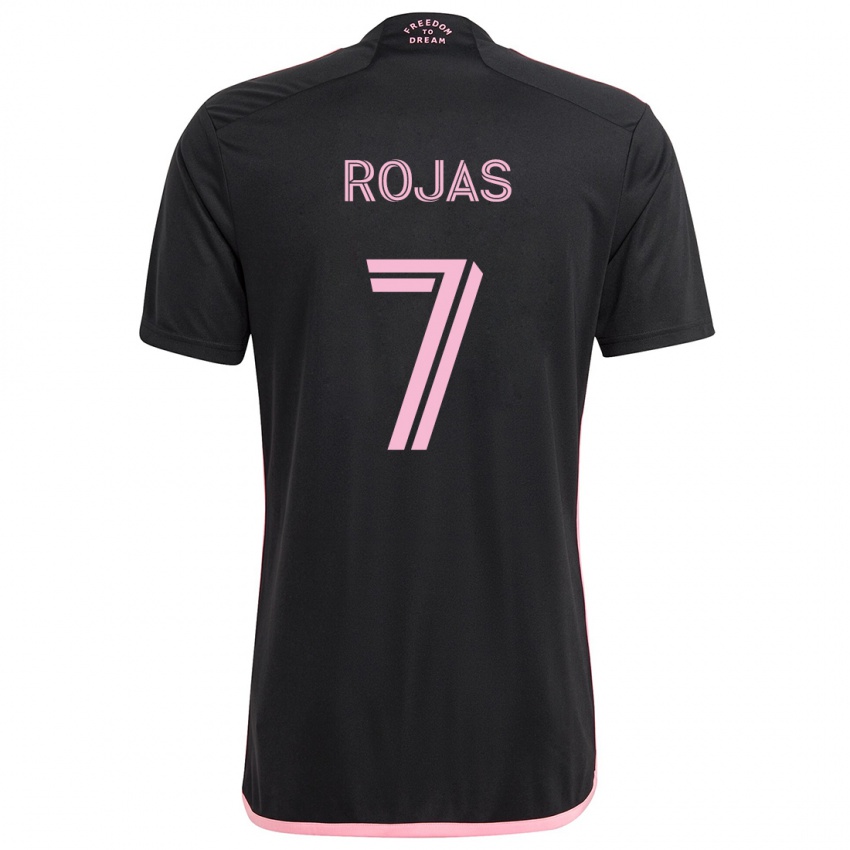 Bambino Maglia Matías Rojas #7 Nero Kit Gara Away 2024/25 Maglietta