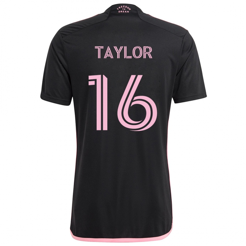 Bambino Maglia Robert Taylor #16 Nero Kit Gara Away 2024/25 Maglietta