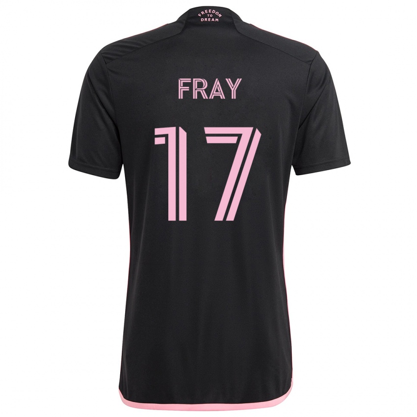 Bambino Maglia Ian Fray #17 Nero Kit Gara Away 2024/25 Maglietta