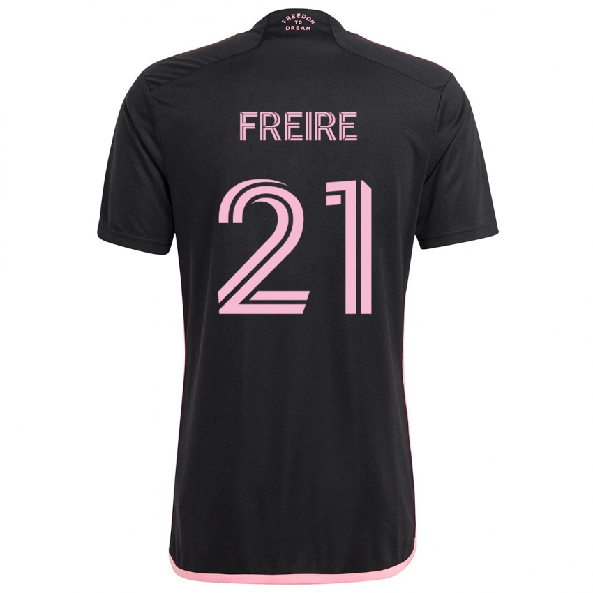 Bambino Maglia Nicolas Freire #21 Nero Kit Gara Away 2024/25 Maglietta