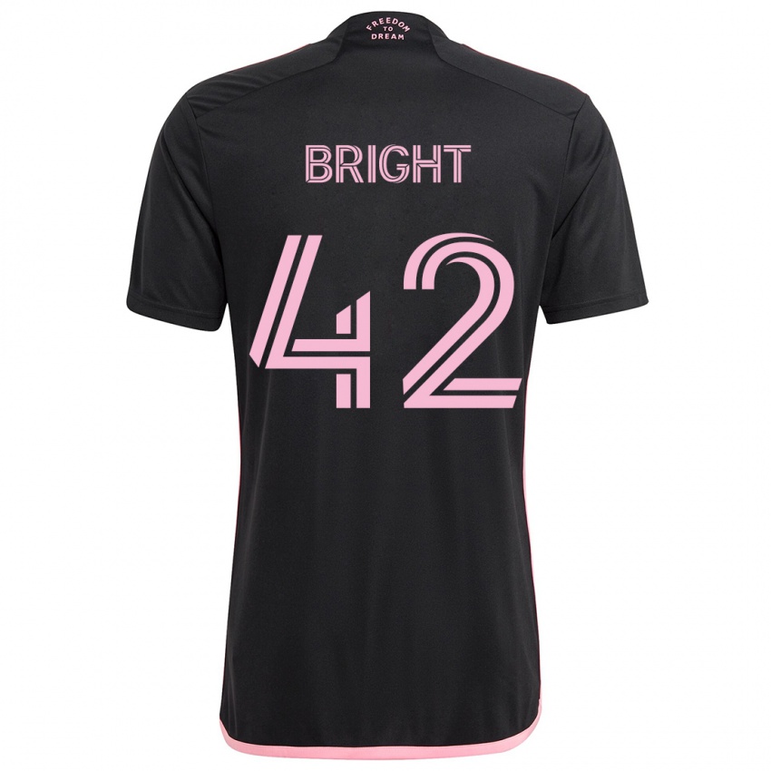 Bambino Maglia Yannick Bright #42 Nero Kit Gara Away 2024/25 Maglietta