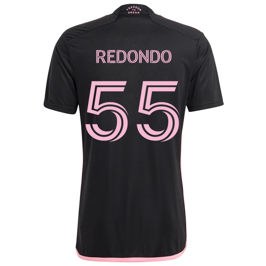 Bambino Maglia Federico Redondo #55 Nero Kit Gara Away 2024/25 Maglietta