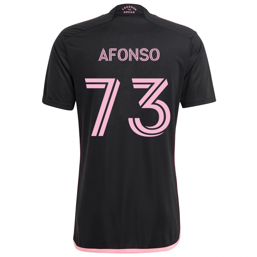 Bambino Maglia Leo Afonso #73 Nero Kit Gara Away 2024/25 Maglietta