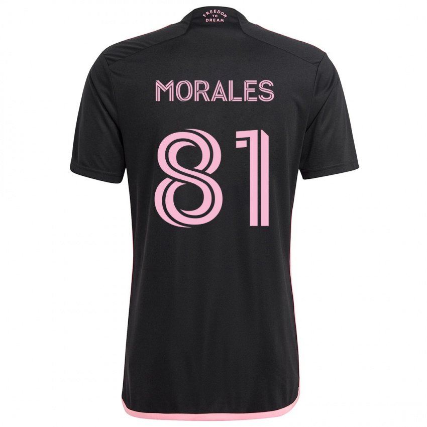 Bambino Maglia Santiago Morales #81 Nero Kit Gara Away 2024/25 Maglietta