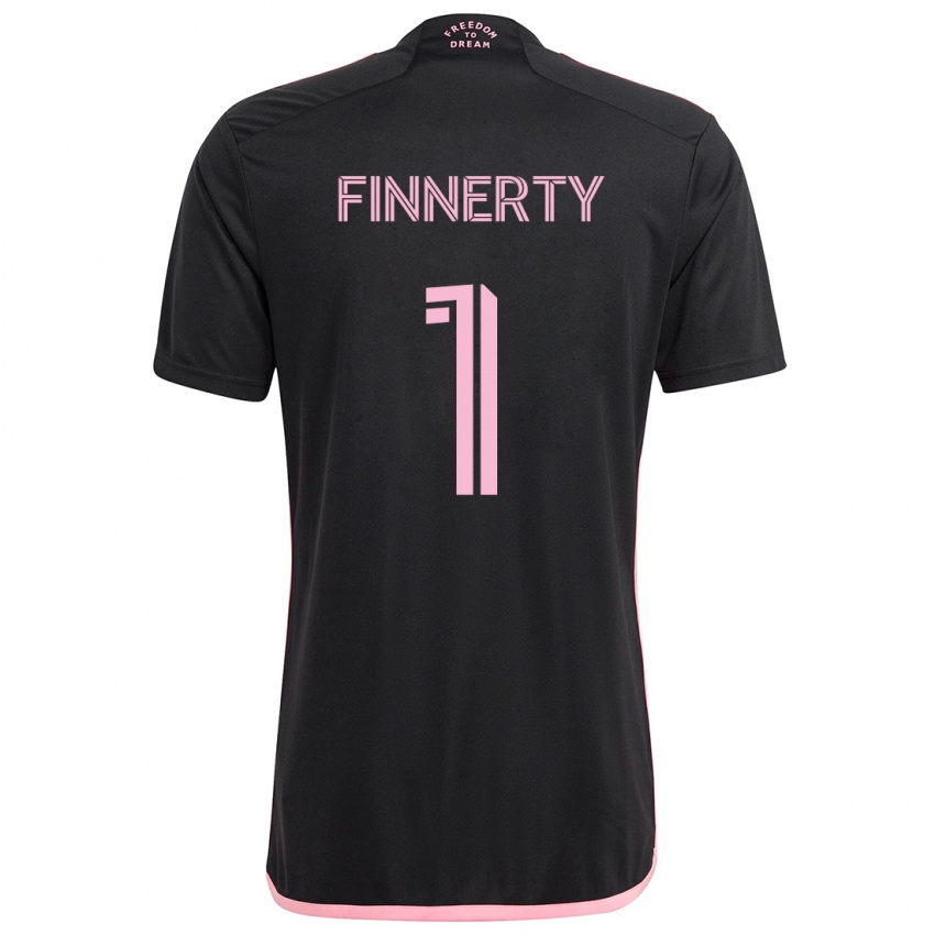 Bambino Maglia Owen Finnerty #1 Nero Kit Gara Away 2024/25 Maglietta