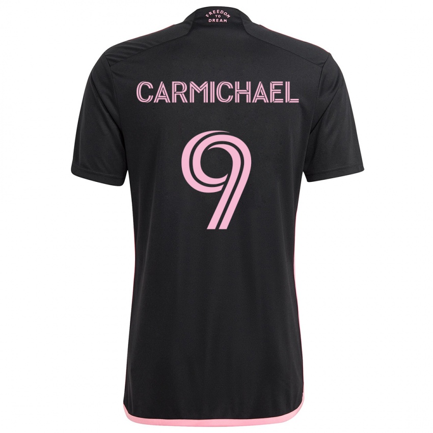 Bambino Maglia Ryan Carmichael #9 Nero Kit Gara Away 2024/25 Maglietta