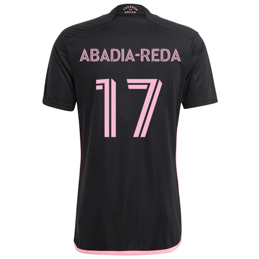 Bambino Maglia Ezequiel Abadia-Reda #17 Nero Kit Gara Away 2024/25 Maglietta