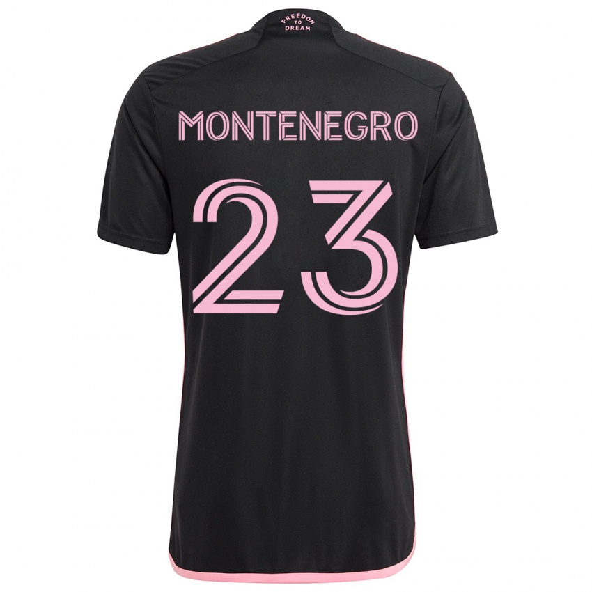 Bambino Maglia Ricardo Montenegro #23 Nero Kit Gara Away 2024/25 Maglietta