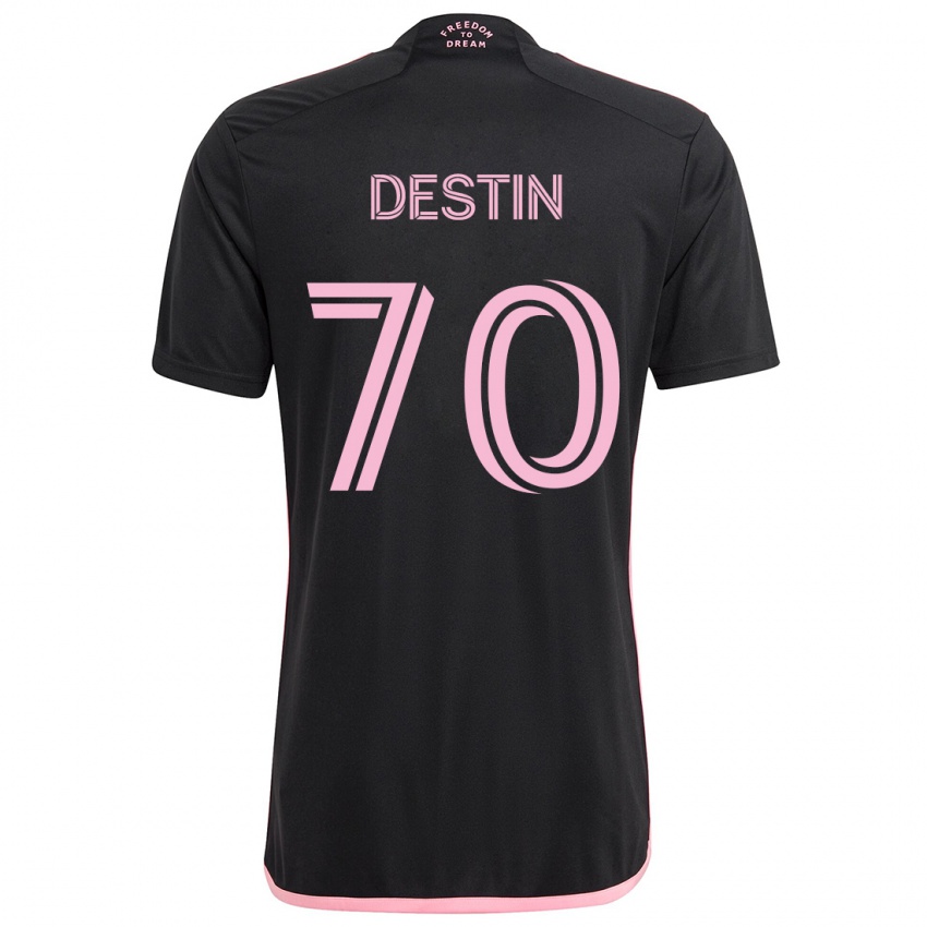 Bambino Maglia Bryan Destin #70 Nero Kit Gara Away 2024/25 Maglietta