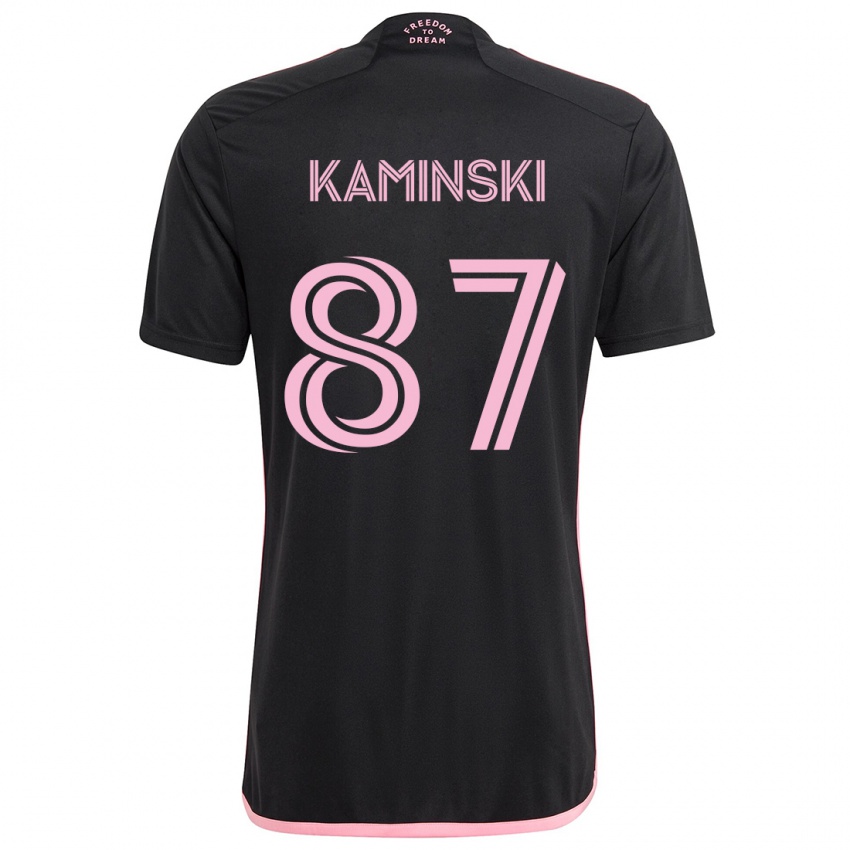 Bambino Maglia Brett Kaminski #87 Nero Kit Gara Away 2024/25 Maglietta