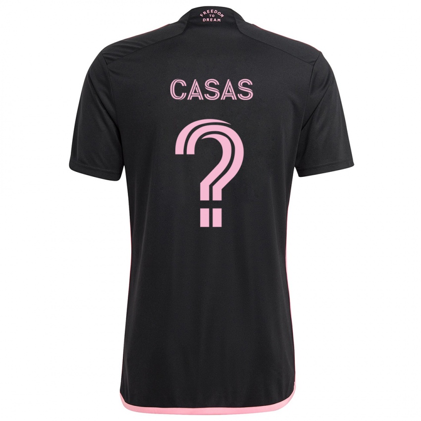 Bambino Maglia André Casas #0 Nero Kit Gara Away 2024/25 Maglietta