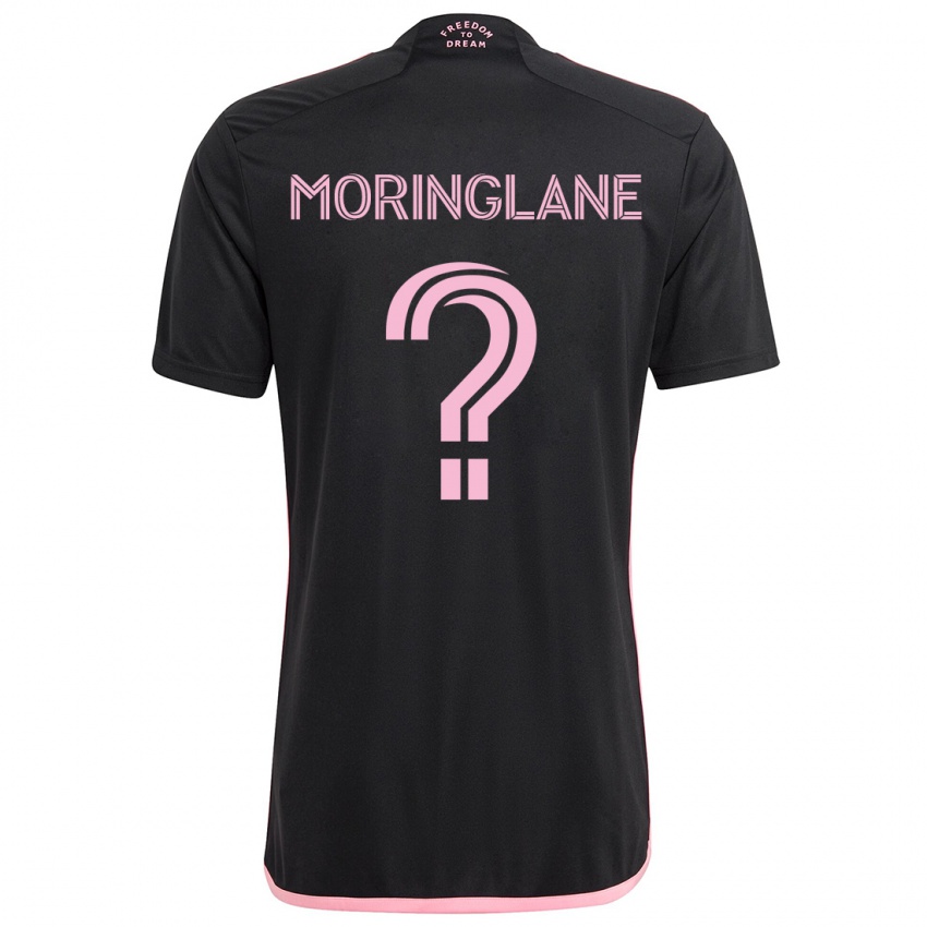 Bambino Maglia Luis Moringlane #0 Nero Kit Gara Away 2024/25 Maglietta