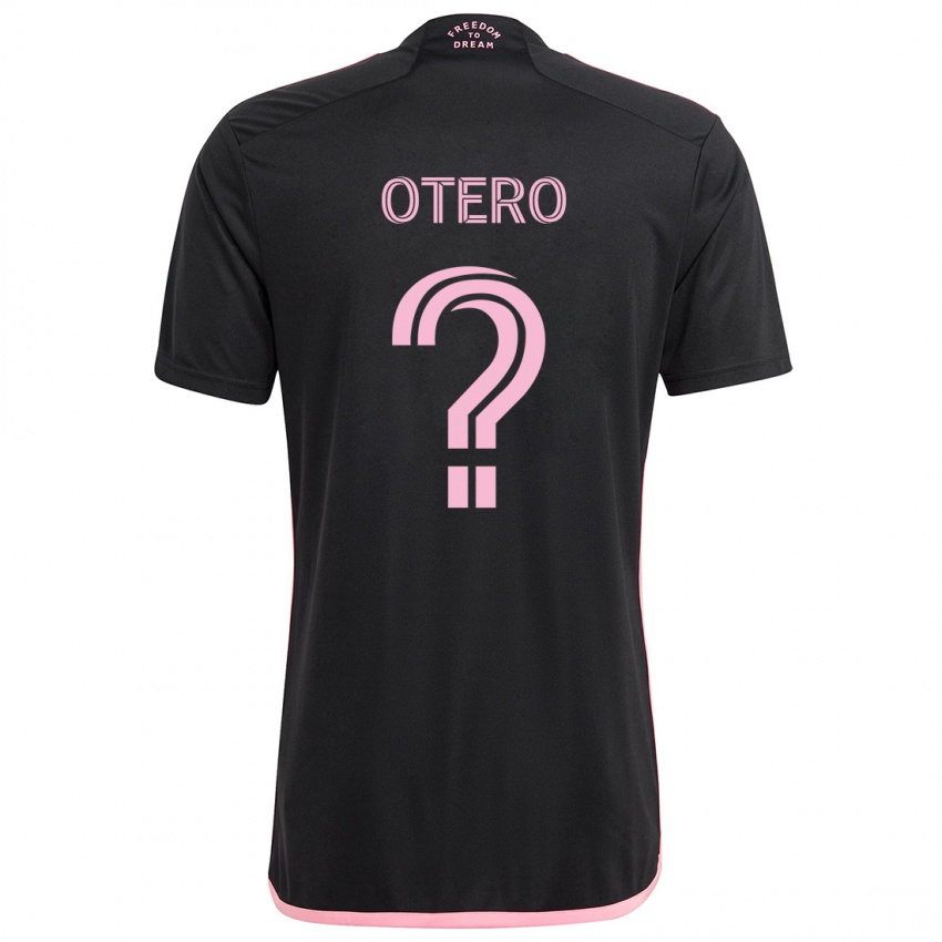 Bambino Maglia Sebastián Otero #0 Nero Kit Gara Away 2024/25 Maglietta