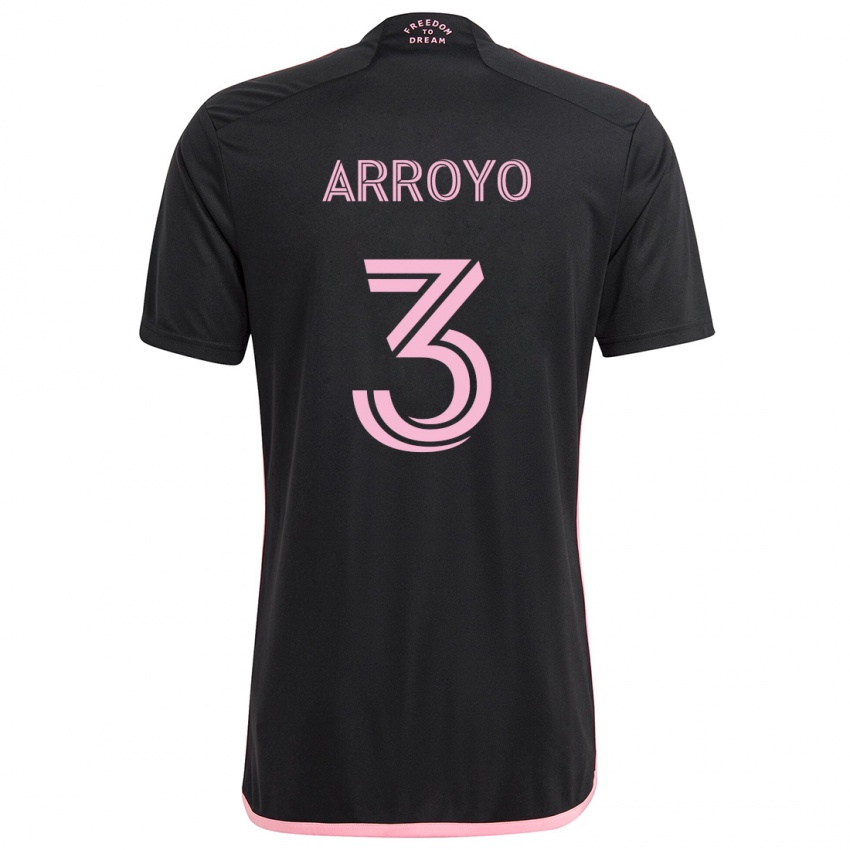 Bambino Maglia Dixon Arroyo #3 Nero Kit Gara Away 2024/25 Maglietta