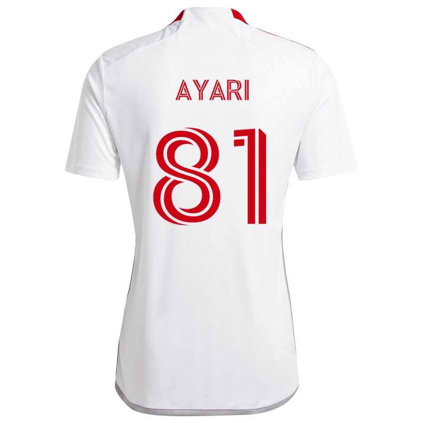 Bambino Maglia Hassan Ayari #81 Bianco Rosso Kit Gara Away 2024/25 Maglietta