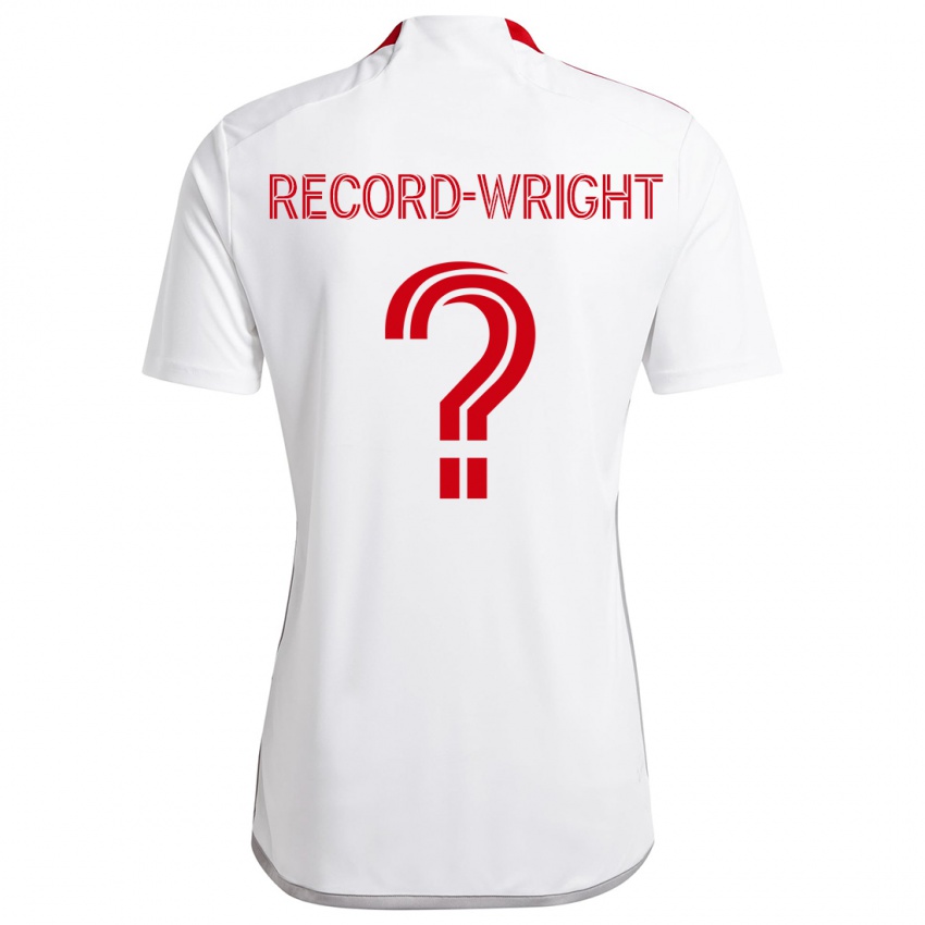 Bambino Maglia Kemari Record-Wright #0 Bianco Rosso Kit Gara Away 2024/25 Maglietta