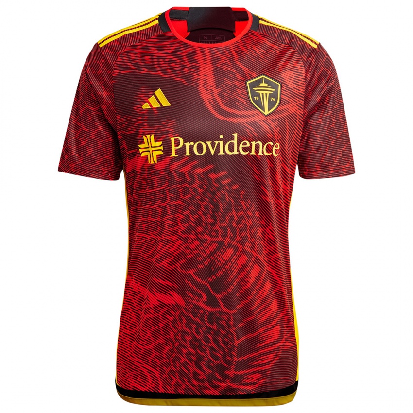 Bambino Maglia Stefan Frei #24 Rosso Nero Kit Gara Away 2024/25 Maglietta