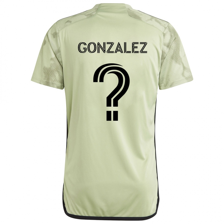 Bambino Maglia Mario González #0 Verde Chiaro Kit Gara Away 2024/25 Maglietta