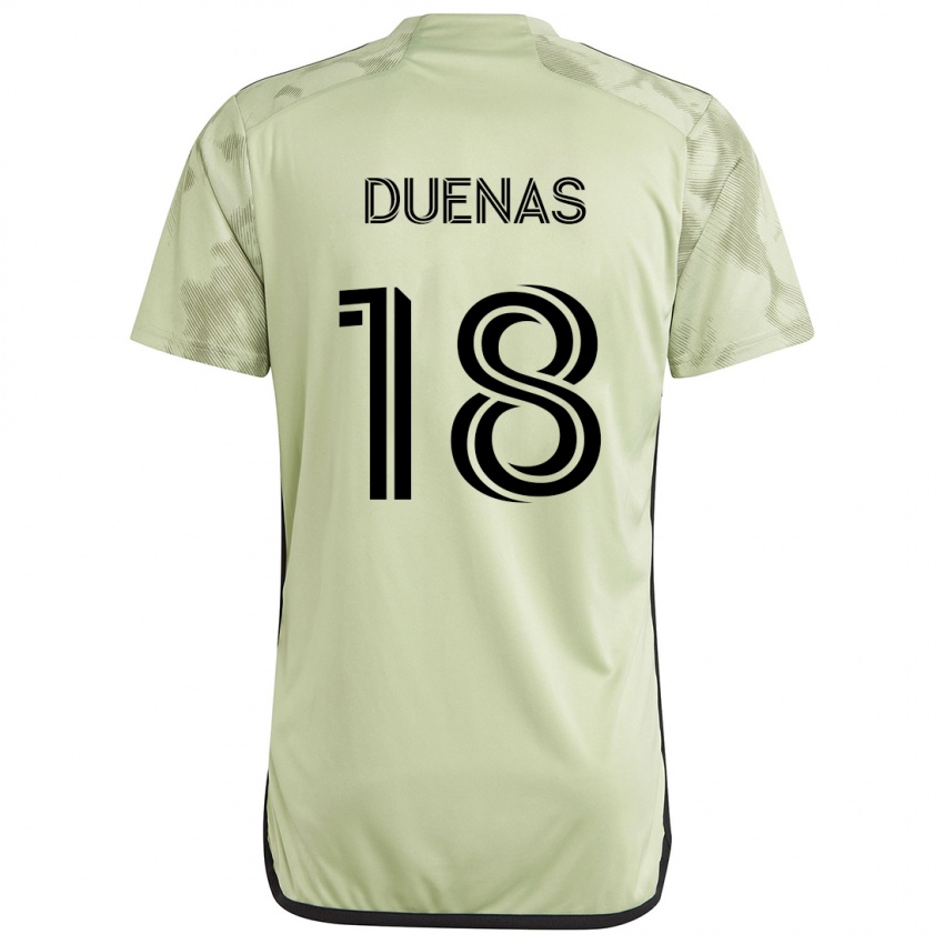 Bambino Maglia Érik Dueñas #18 Verde Chiaro Kit Gara Away 2024/25 Maglietta