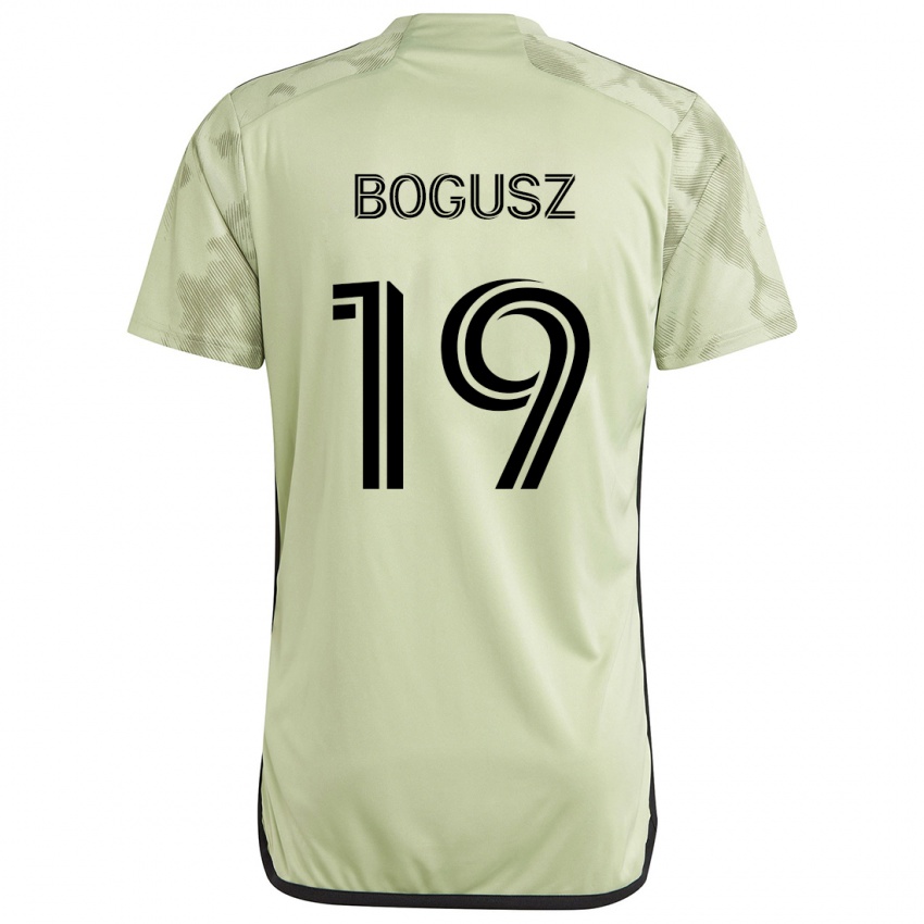 Bambino Maglia Mateusz Bogusz #19 Verde Chiaro Kit Gara Away 2024/25 Maglietta