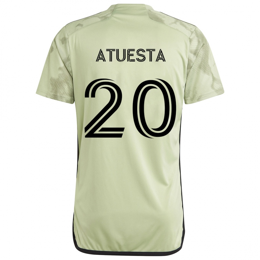 Bambino Maglia Eduard Atuesta #20 Verde Chiaro Kit Gara Away 2024/25 Maglietta