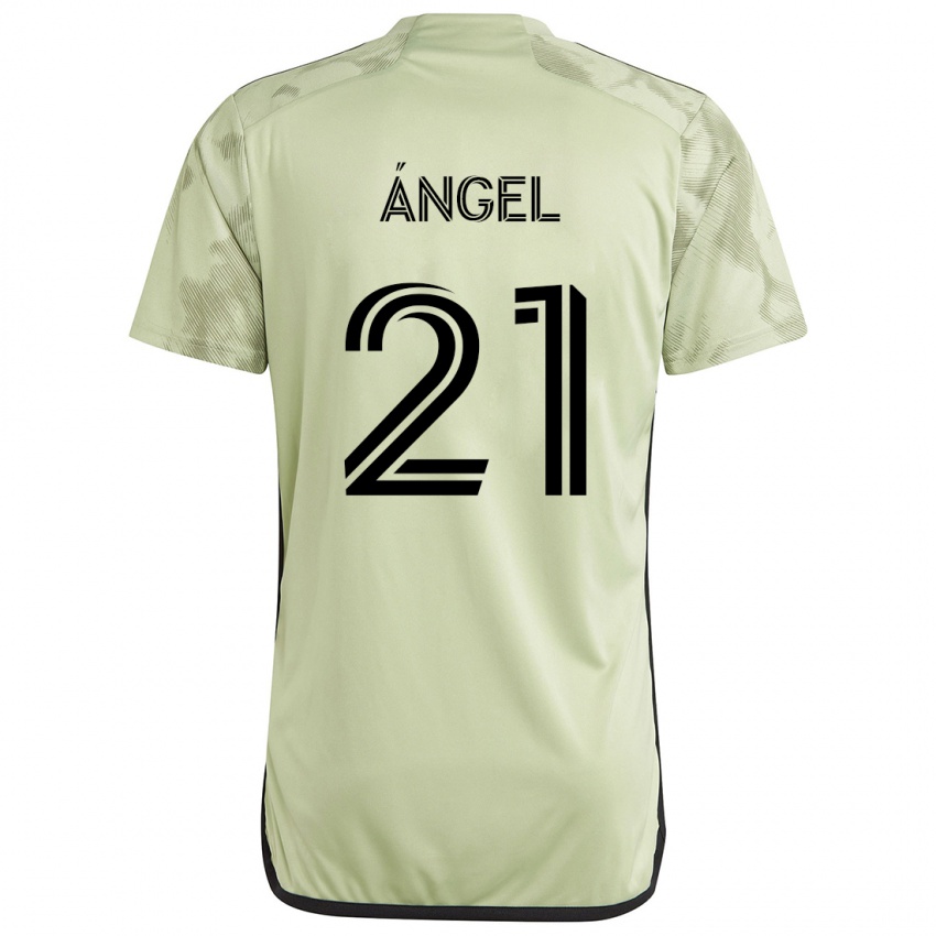 Bambino Maglia Tomás Ángel #21 Verde Chiaro Kit Gara Away 2024/25 Maglietta