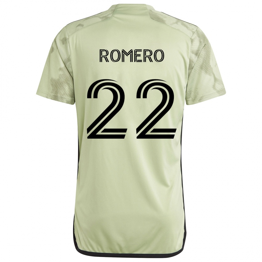 Bambino Maglia Abraham Romero #22 Verde Chiaro Kit Gara Away 2024/25 Maglietta