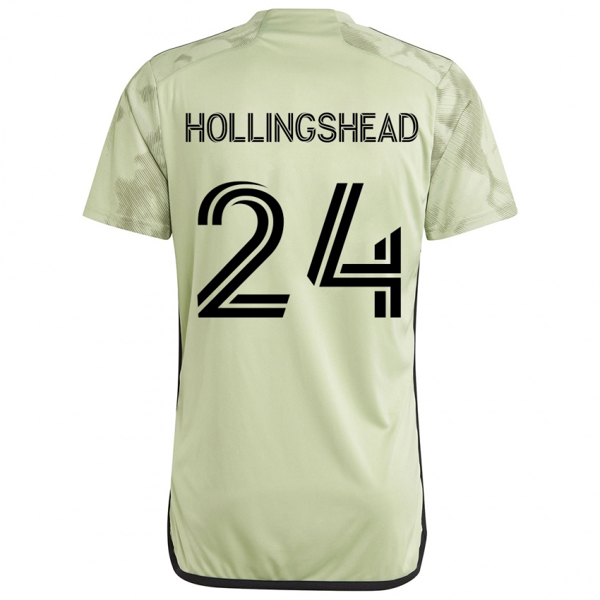 Bambino Maglia Ryan Hollingshead #24 Verde Chiaro Kit Gara Away 2024/25 Maglietta