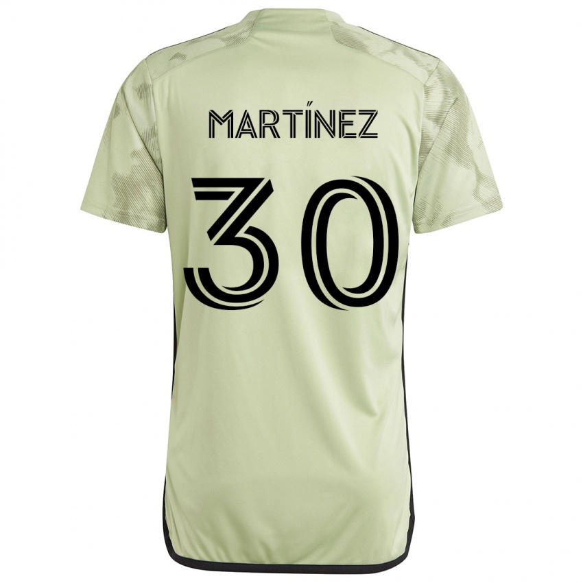 Bambino Maglia David Martínez #30 Verde Chiaro Kit Gara Away 2024/25 Maglietta