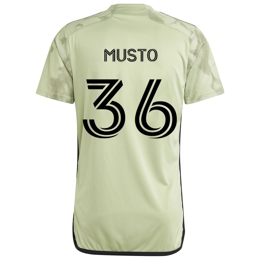 Bambino Maglia Tommy Musto #36 Verde Chiaro Kit Gara Away 2024/25 Maglietta