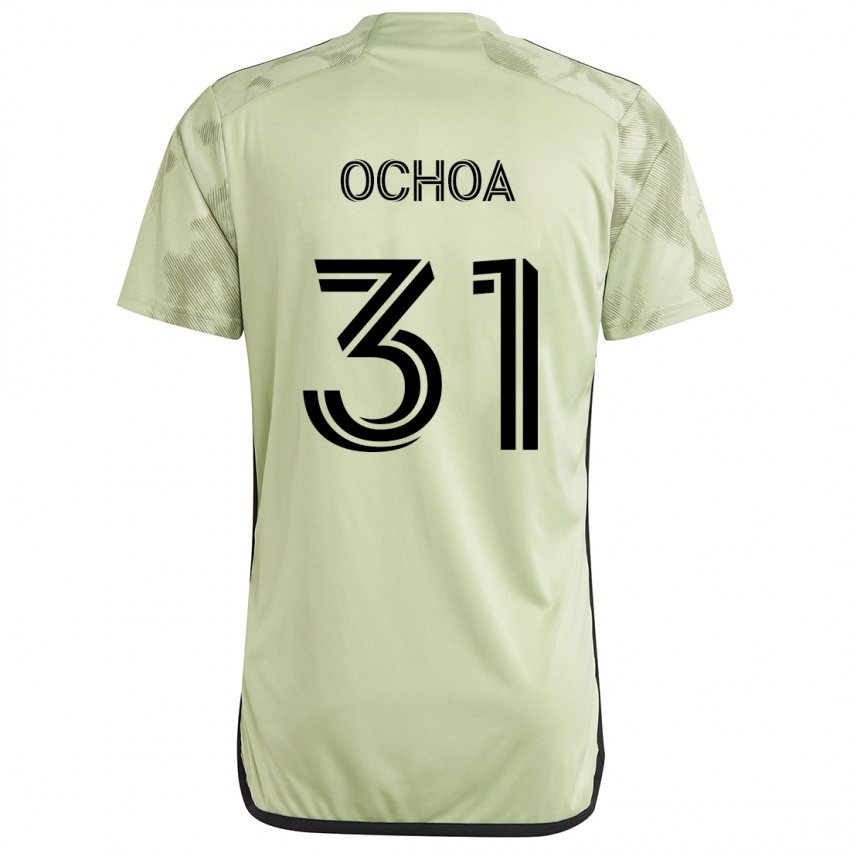 Bambino Maglia David Ochoa #31 Verde Chiaro Kit Gara Away 2024/25 Maglietta