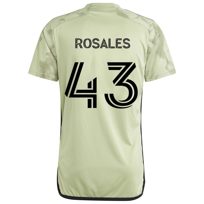 Bambino Maglia Diego Rosales #43 Verde Chiaro Kit Gara Away 2024/25 Maglietta