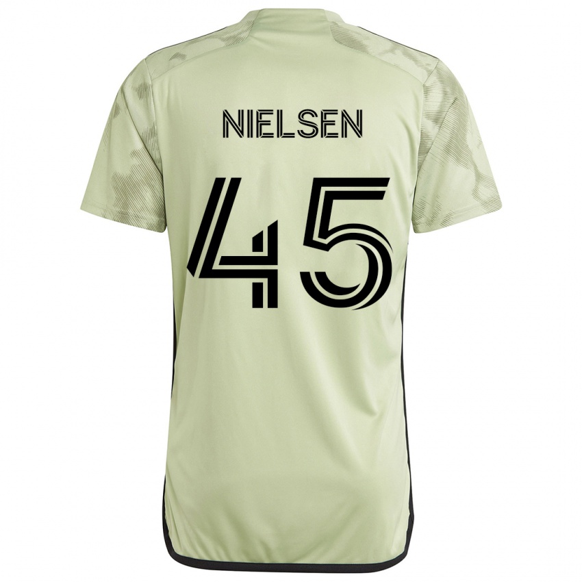 Bambino Maglia Kenny Nielsen #45 Verde Chiaro Kit Gara Away 2024/25 Maglietta