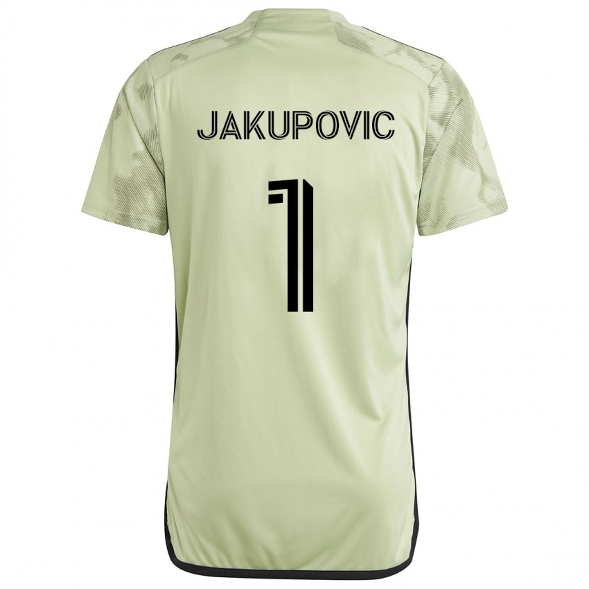 Bambino Maglia Eldin Jakupović #1 Verde Chiaro Kit Gara Away 2024/25 Maglietta