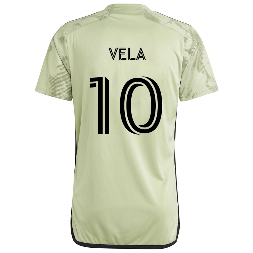 Bambino Maglia Carlos Vela #10 Verde Chiaro Kit Gara Away 2024/25 Maglietta