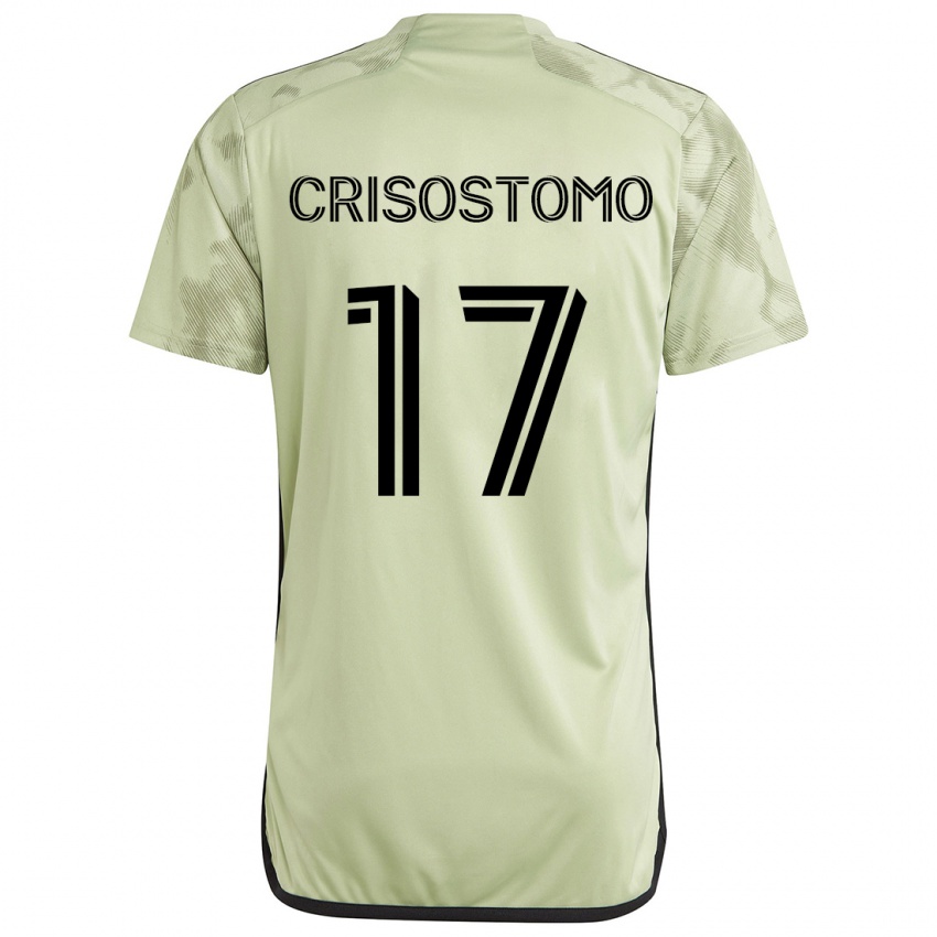 Bambino Maglia Danny Crisostomo #17 Verde Chiaro Kit Gara Away 2024/25 Maglietta