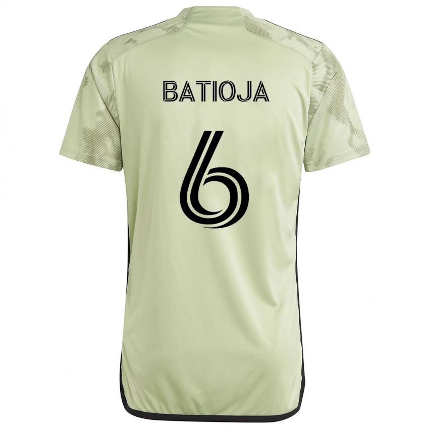 Bambino Maglia Jeremy Batioja #6 Verde Chiaro Kit Gara Away 2024/25 Maglietta