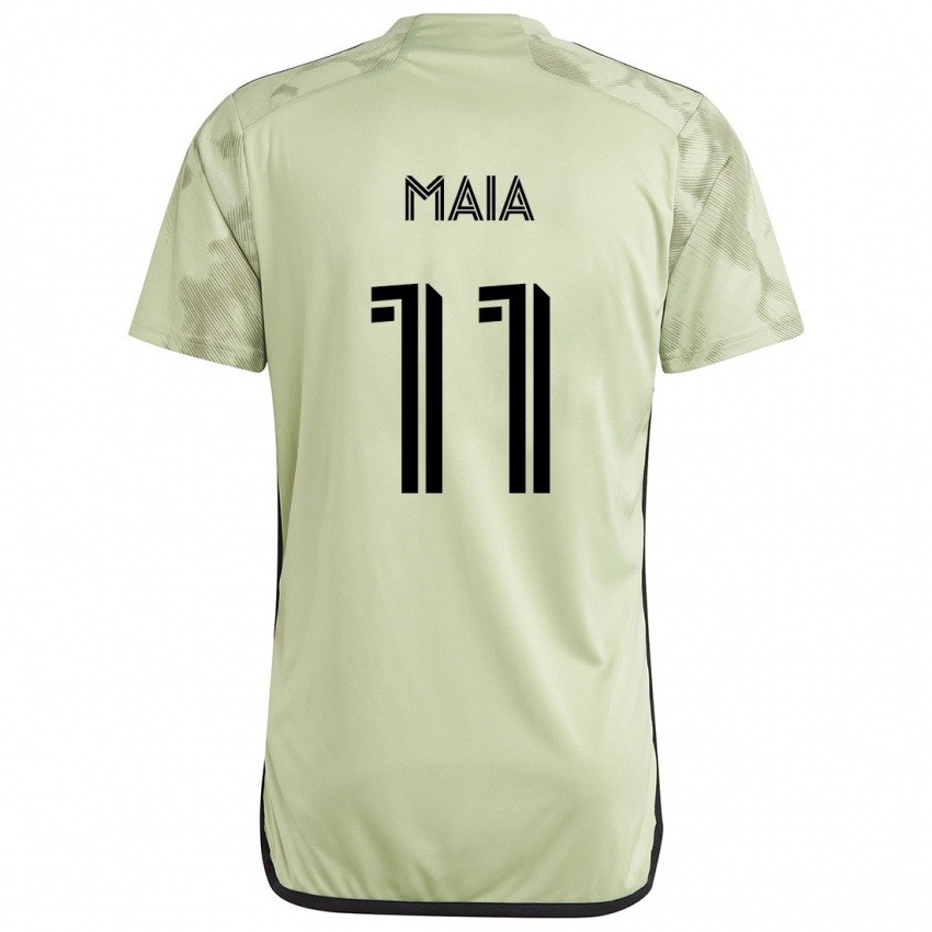 Bambino Maglia Matheus Maia #11 Verde Chiaro Kit Gara Away 2024/25 Maglietta